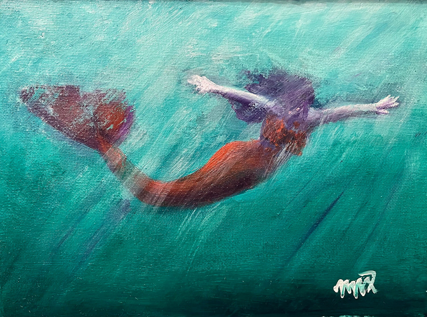 Unknown Depths - Mermaid Art Print