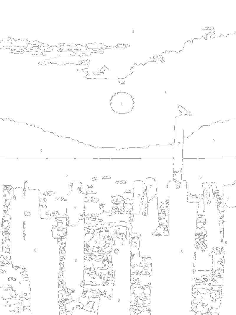 Cape Charles Sunset Paint by Number Kit: Beginner Art Project