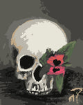 Skull and Flower Paint by Number Kit -a Fun Fall Activity!