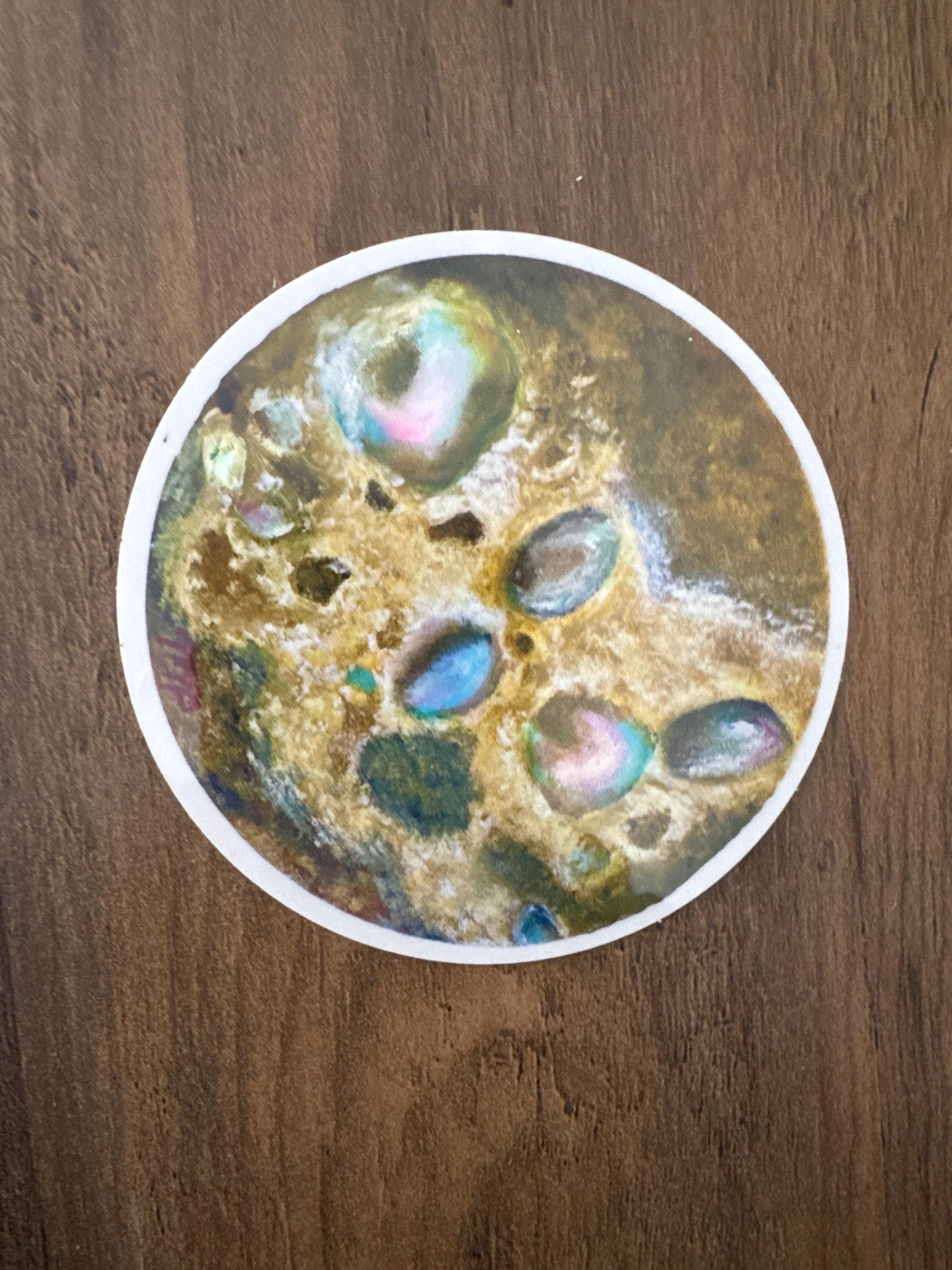 Holographic Seafoam Bubbles Sticker - 2.8”x2.8”