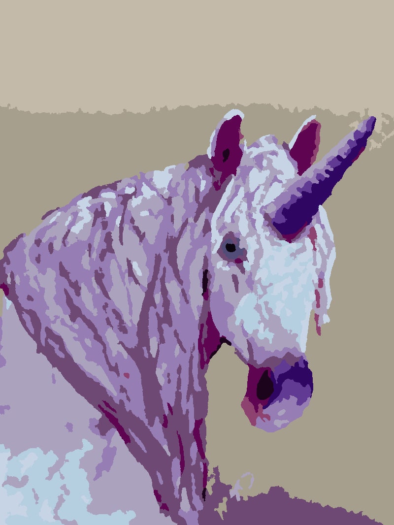 Unicorn Paint by Number Kit: Beginner Art Project