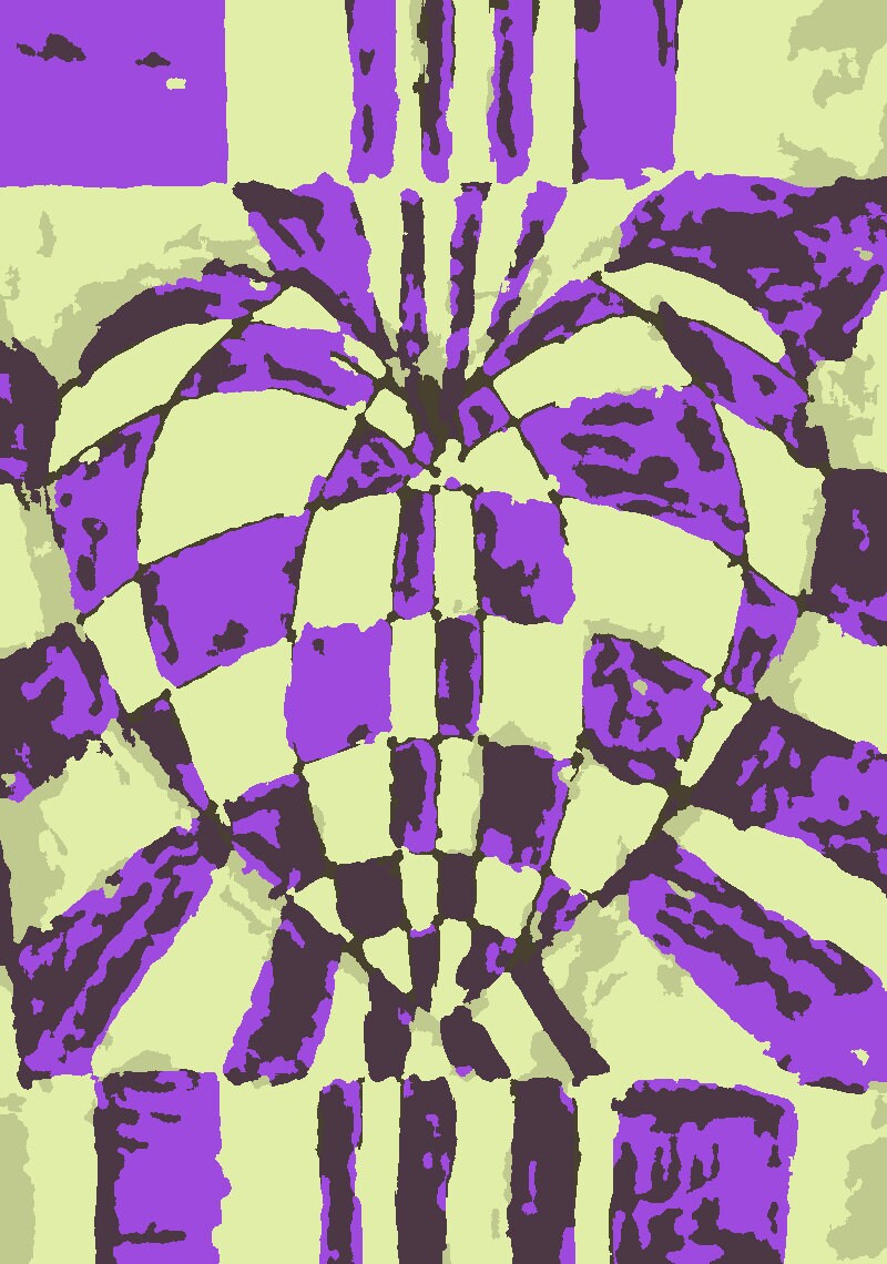 Heart Optical Illusion Paint by Number Kit: Beginner Art Project