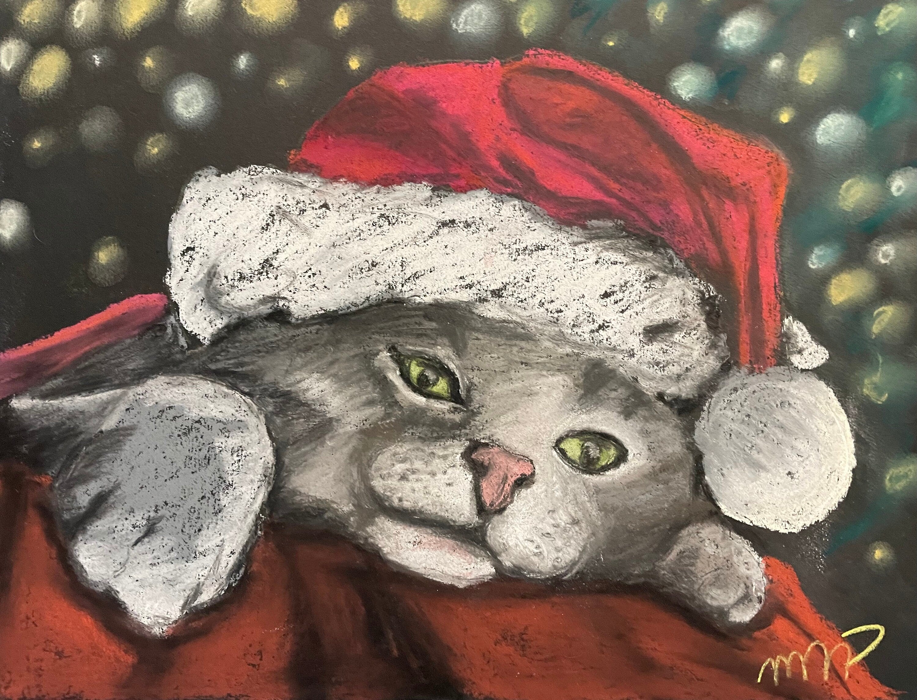 A Kitty for Christmas - Print