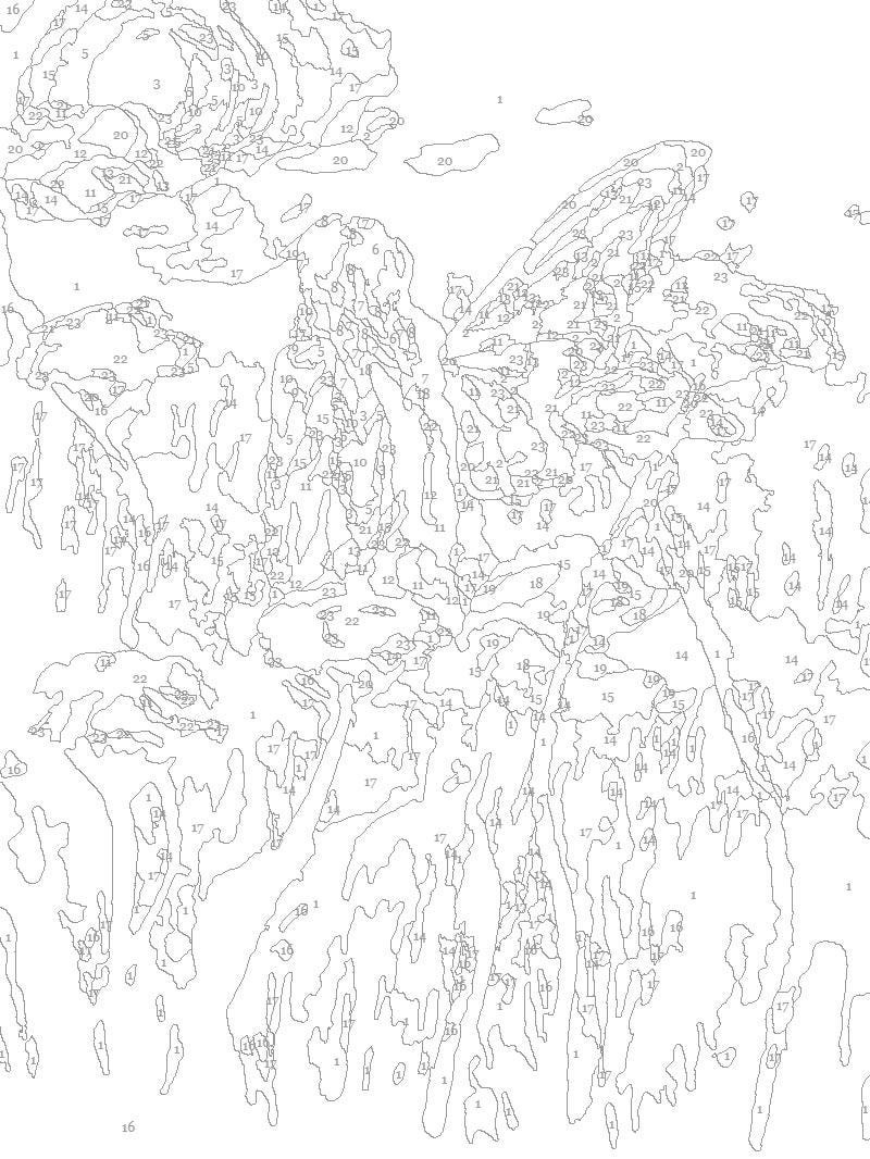 Moonlit Fairy Paint by Number Kit: Beginner Watercolor Art