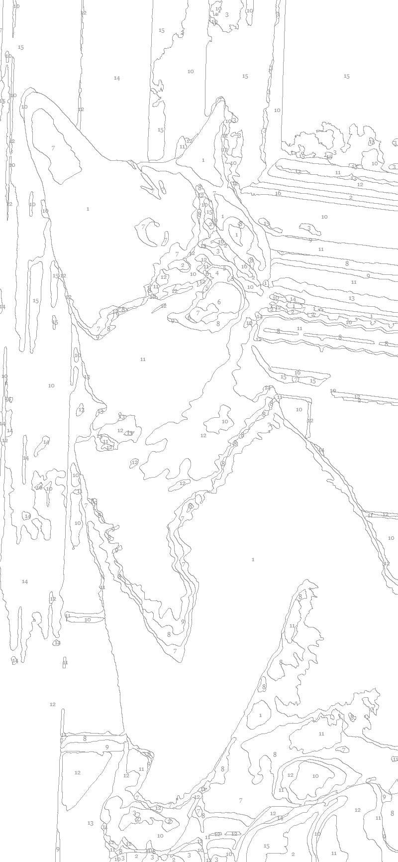 Tuxedo Kitty Paint by Number Kit: Beginner Art Project