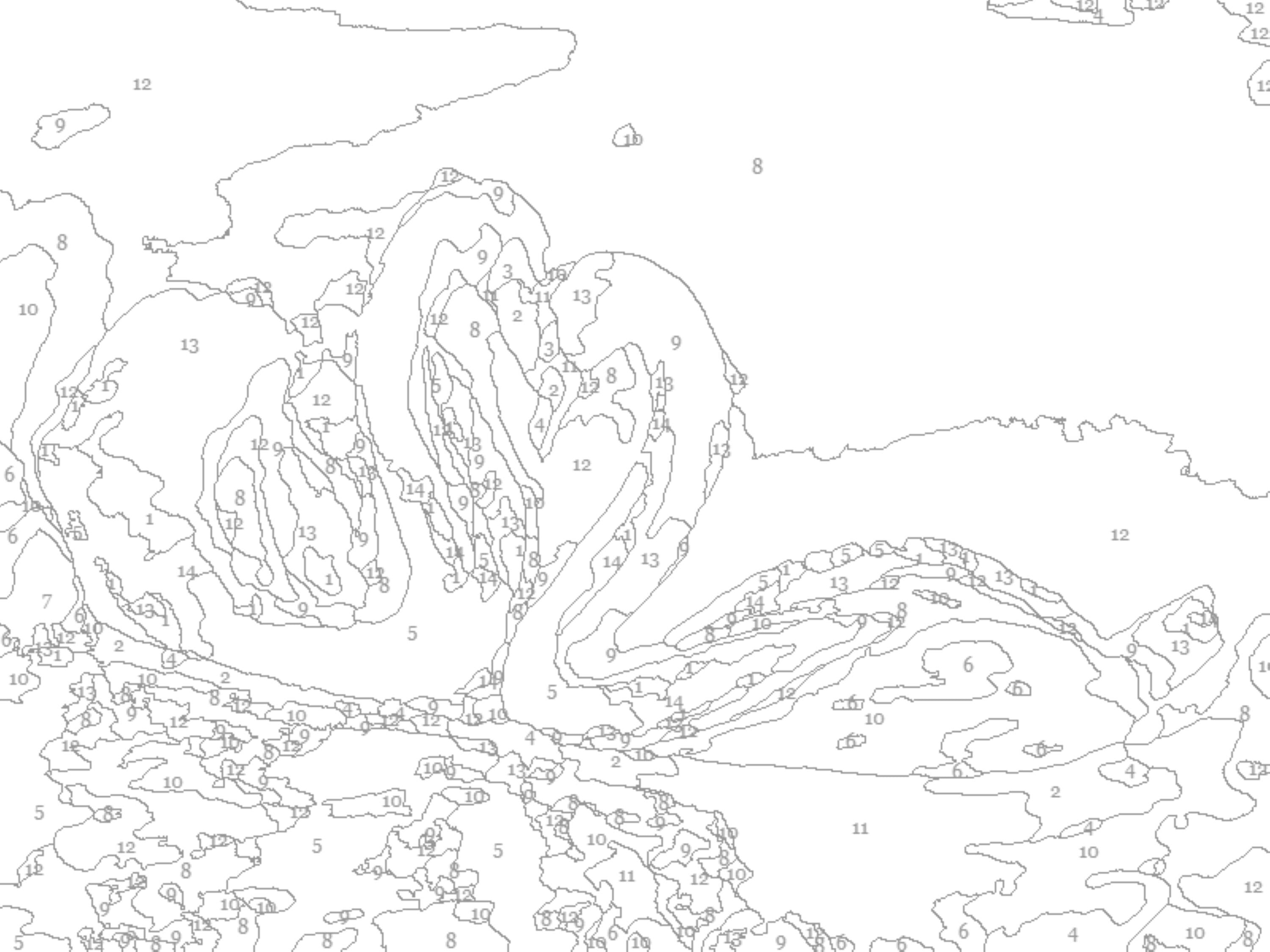 Swans Paint by Number Kit: Beginner Acrylic Art (8x10)