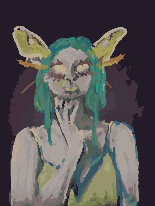 Moth Fairy Paint by Number Kit: Beginner Art Project