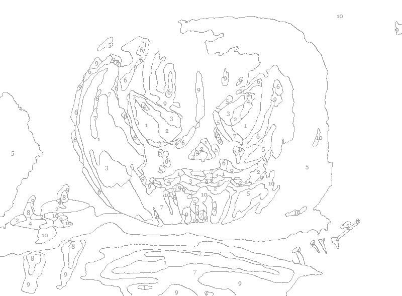 Jack o Lantern Paint by Number Kit -a Fun Fall Activity!