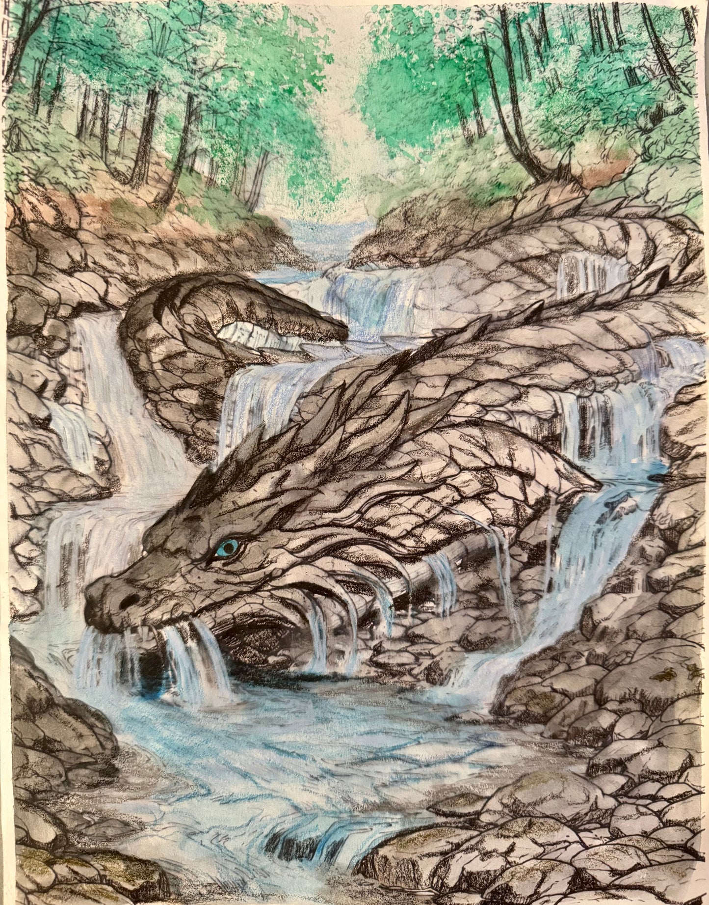 The Warden Beneath the Falls