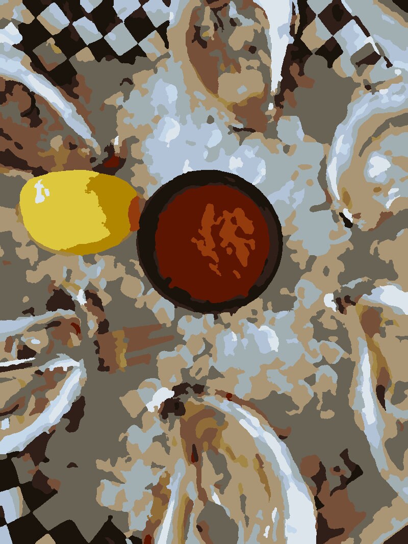 Oysters Paint by Number Kit: Beginner Art Project