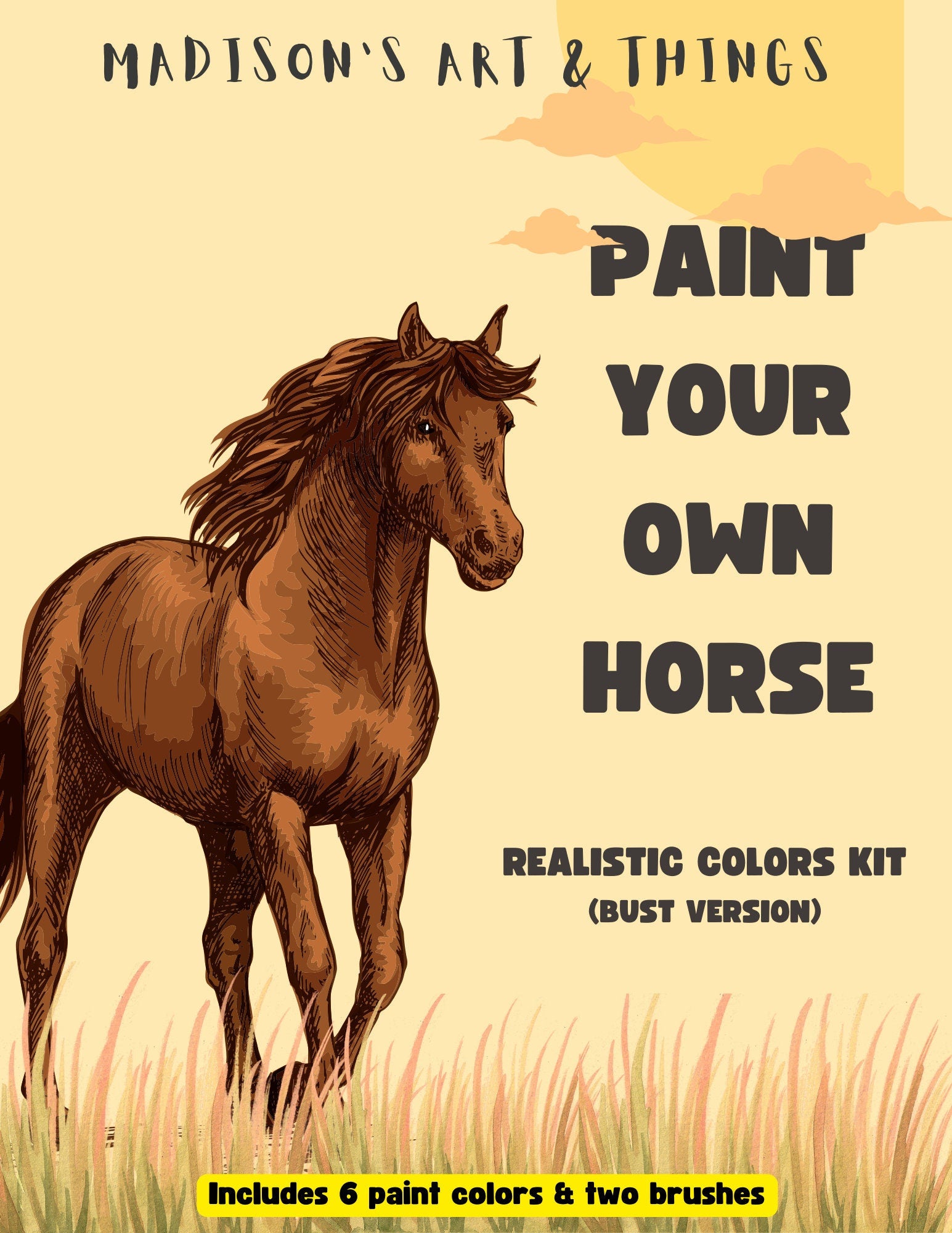 Paint Your Own Horse - DIY Art Kit