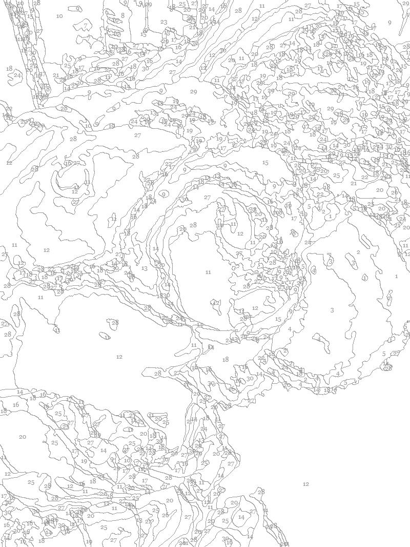 Puppy Paint by Number Kit: Beginner Acrylic Art (8x10)