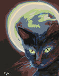 Black Cat Paint by Number Kit -a Fun Fall Activity!