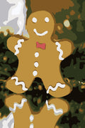 Gingerbread Man Paint by Number Kit -a Fun Holiday Activity!