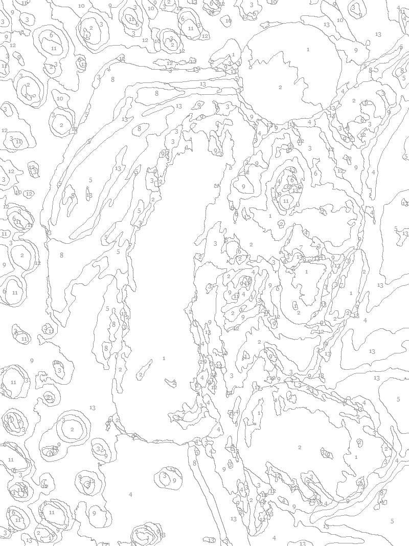 Santa Kitty Paint by Number Kit -a Fun Holiday Activity!