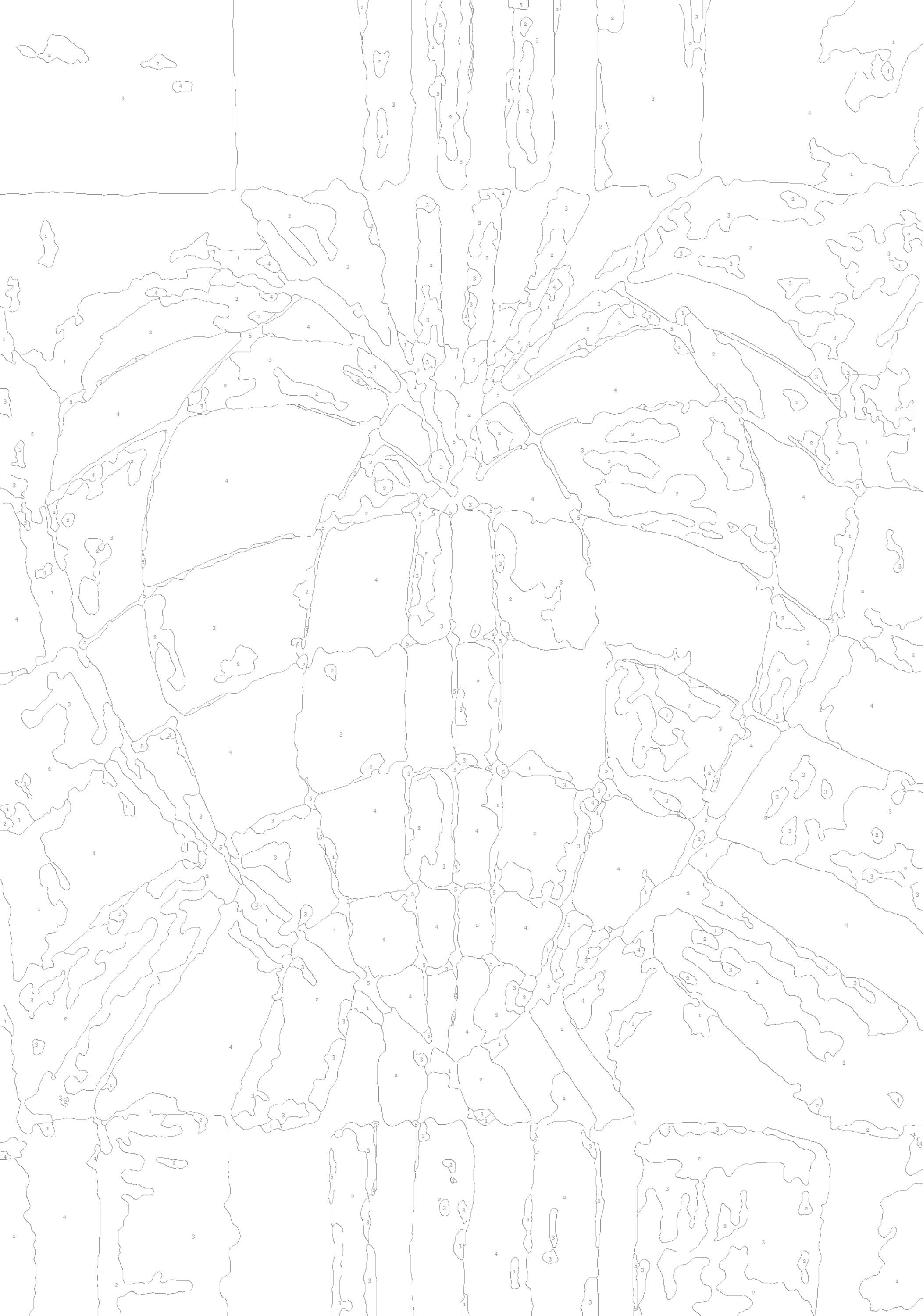 Heart Optical Illusion Paint by Number Kit: Beginner Art Project