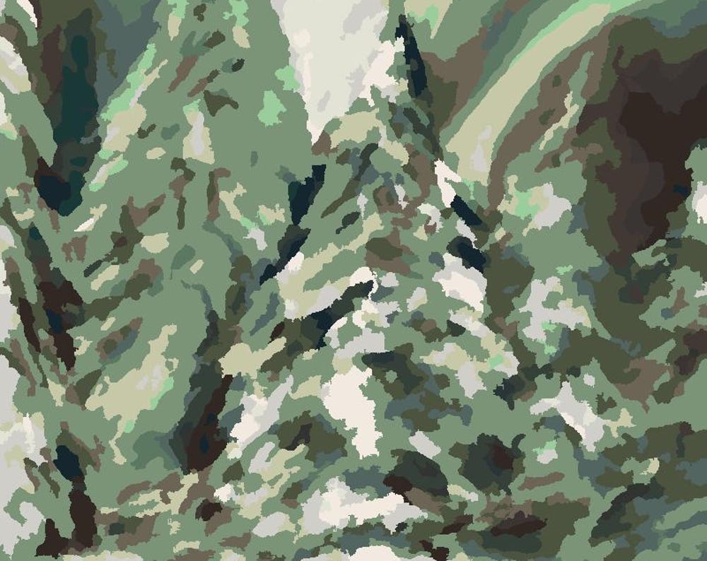 Northern Lights in the Forest Paint by Number Kit